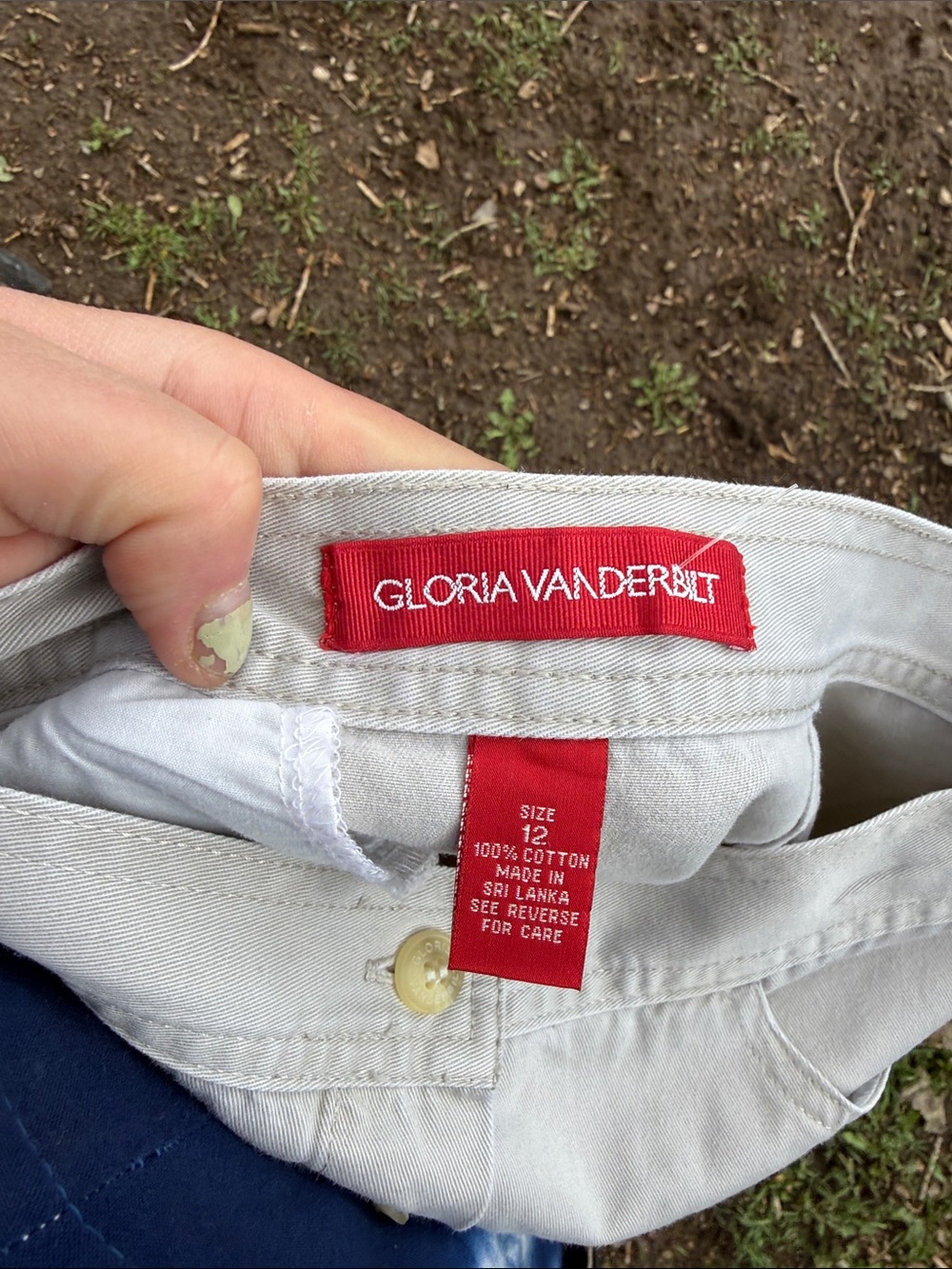Gloria VANDERBILT vintage 90s button down skirt - Picture 3 of 3